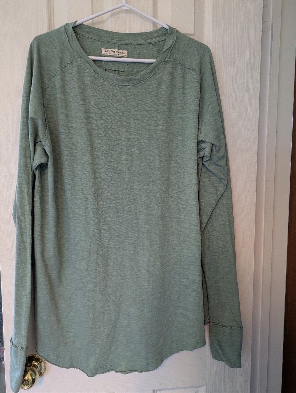 We The Free Sage Green Lightweight Top